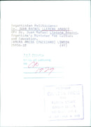 Argentinian Politicians: Dr. JUAN RAFAEL LLERENA AMADEO - Vintage Photograph