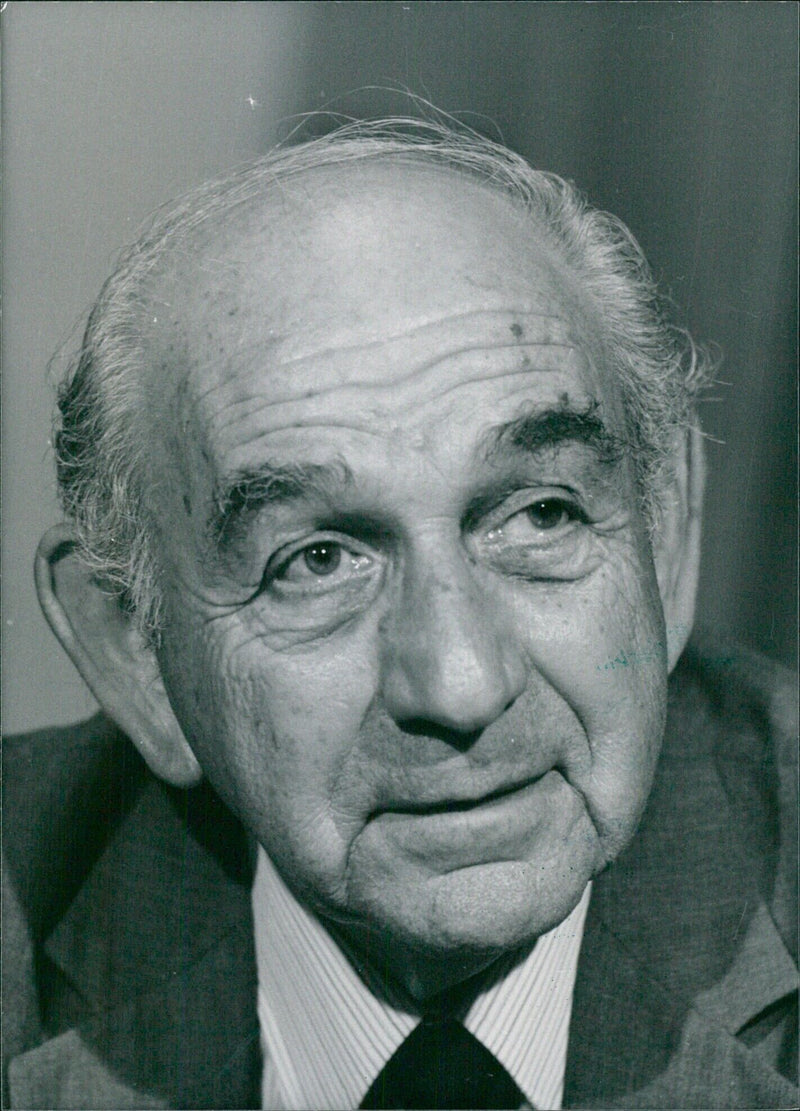 Dr. Martin M. Kaplan, Swiss microbiologist and Secretary-General of Pugwash - Vintage Photograph