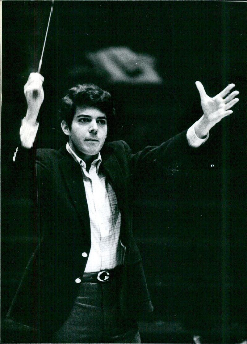 Andrew Litton conducting the BBC Symphony Orchestra - Vintage Photograph