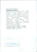 British writer Penelope Lively, winner of the 1987 Booker Prize. - Vintage Photograph