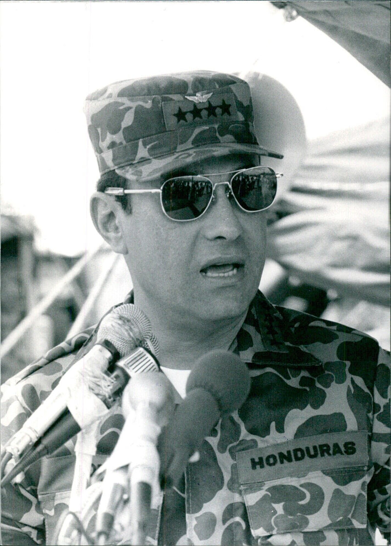 Brigadier-General Walter Lopez Reyes, Chief of Staff of the Armed Forces of Honduras - Vintage Photograph