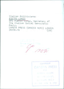 Pietro Longo, Secretary of the Italian Social Democratic Party - Vintage Photograph