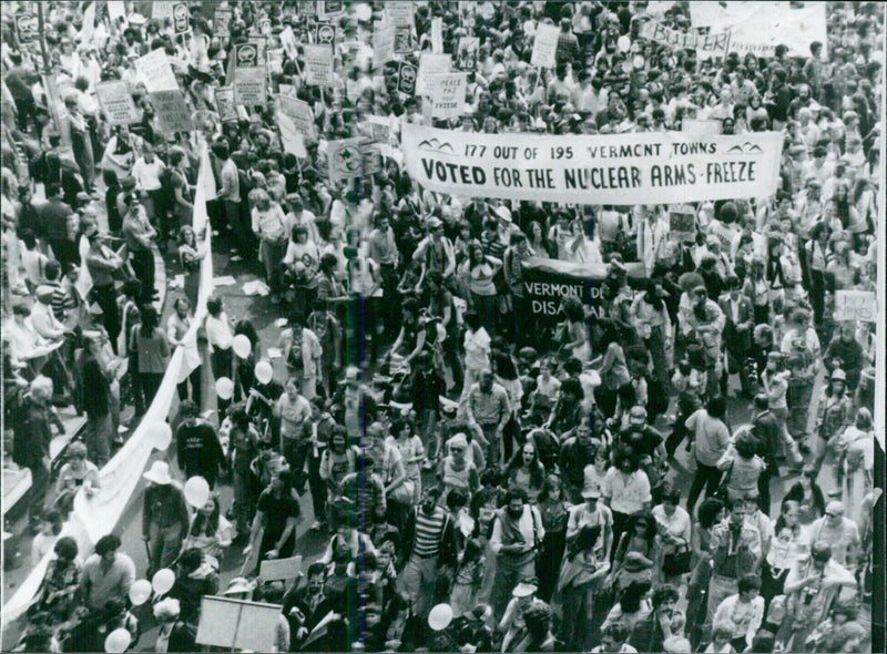 Peace protest in the United States - Vintage Photograph