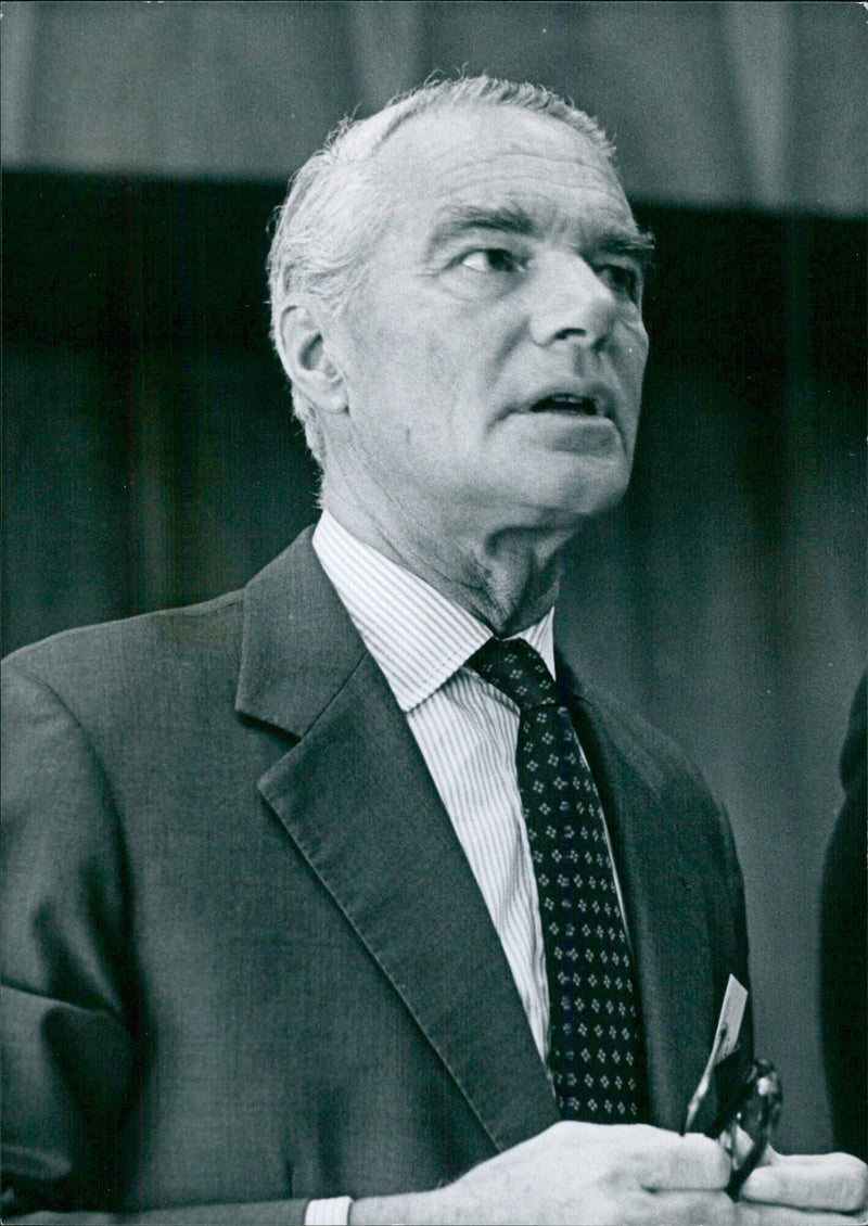 Swiss Diplomatist Olivier Long, Director General of the General Agreement on Tariffs and Trade (CATT) - Vintage Photograph