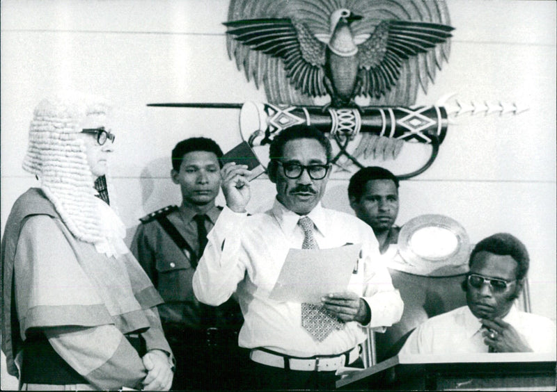 Governor-General of Papua New Guinea, Sir Tore Lokoloko - Vintage Photograph