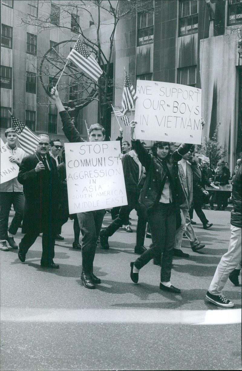 Stop Communist Aggression in Vietnam - Vintage Photograph