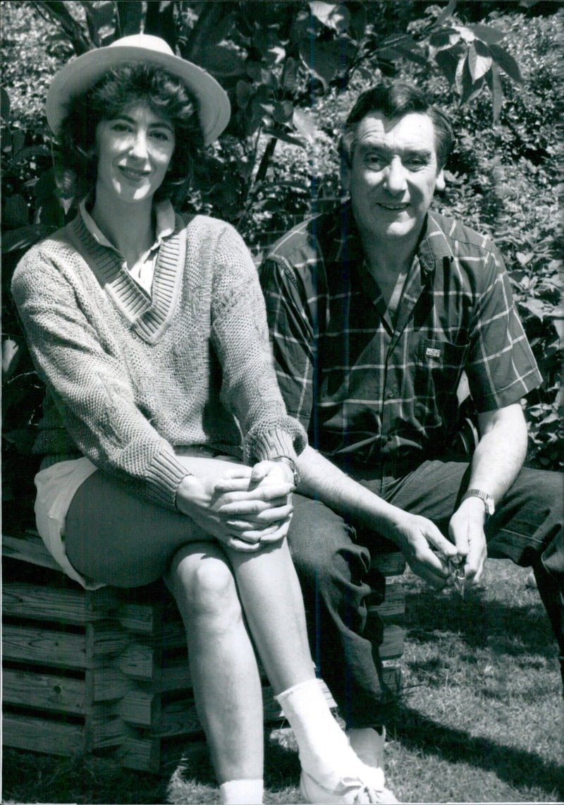 British Personalities Maureen Lipman & Jack Rosenthal - Vintage Photograph