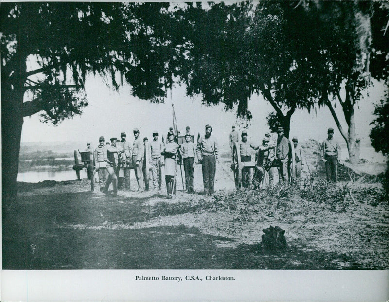 Palmetto Battery, C.S.A., Charleston - Vintage Photograph