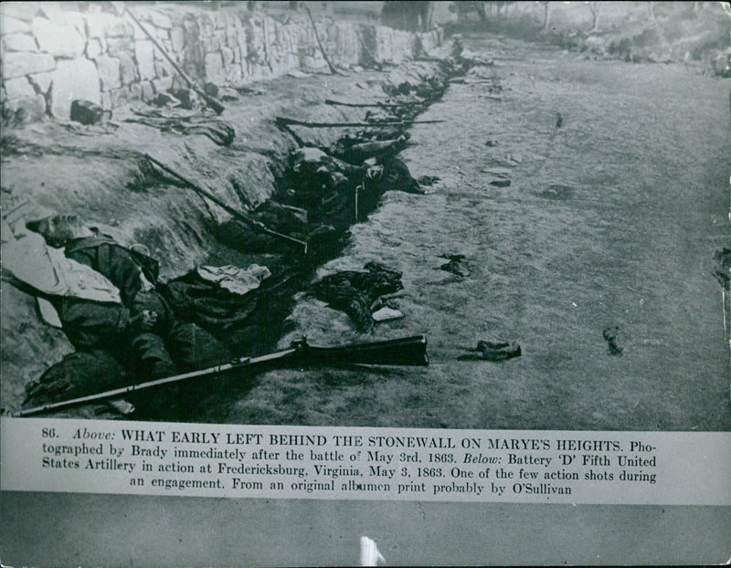 Early aftermath of the Battle of May 3rd, 1863 - Vintage Photograph