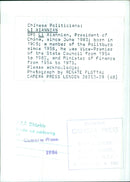 Chinese Politicians: LI XIANNIAN - Vintage Photograph