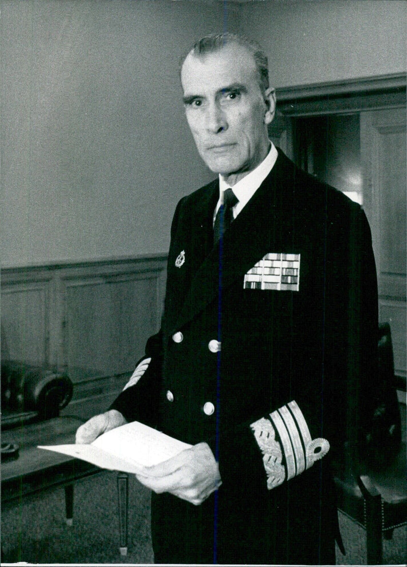 Adm. ANGEL LIBERAL LUCINI OPS - Vintage Photograph