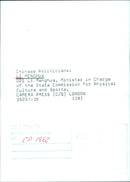 Chinese Politicians: LI MENGHUA - Vintage Photograph