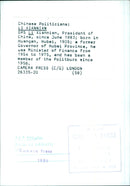 Chinese Politicians: LI XIANNIAN - Vintage Photograph