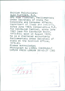 British Politician Alex Fletcher, M.P. - Vintage Photograph