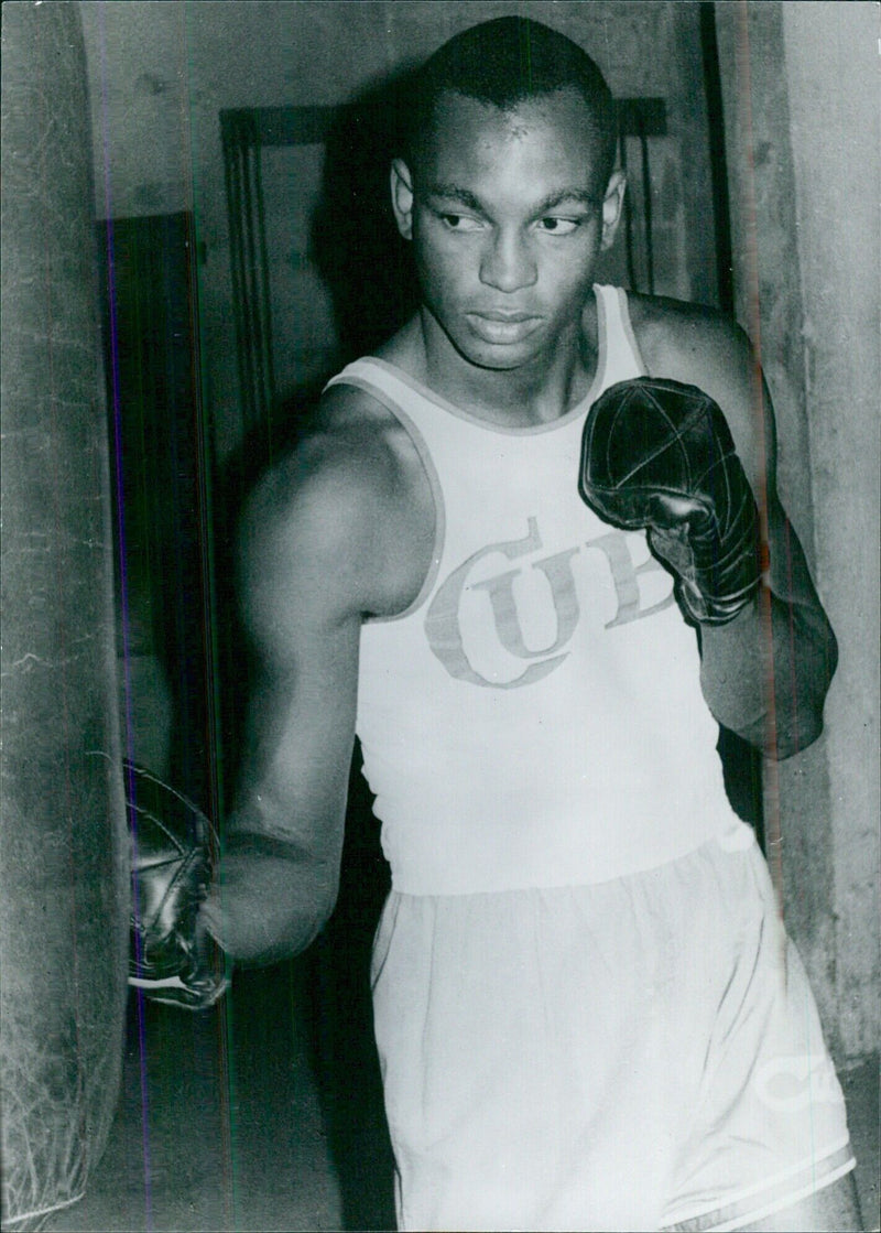 Cuban Boxer Rolando Garbey in the Middleweight Division - Vintage Photograph