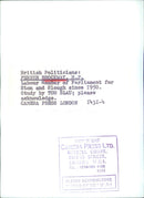 British Politicians: FENNER BROCKWAY. M.P. - Vintage Photograph