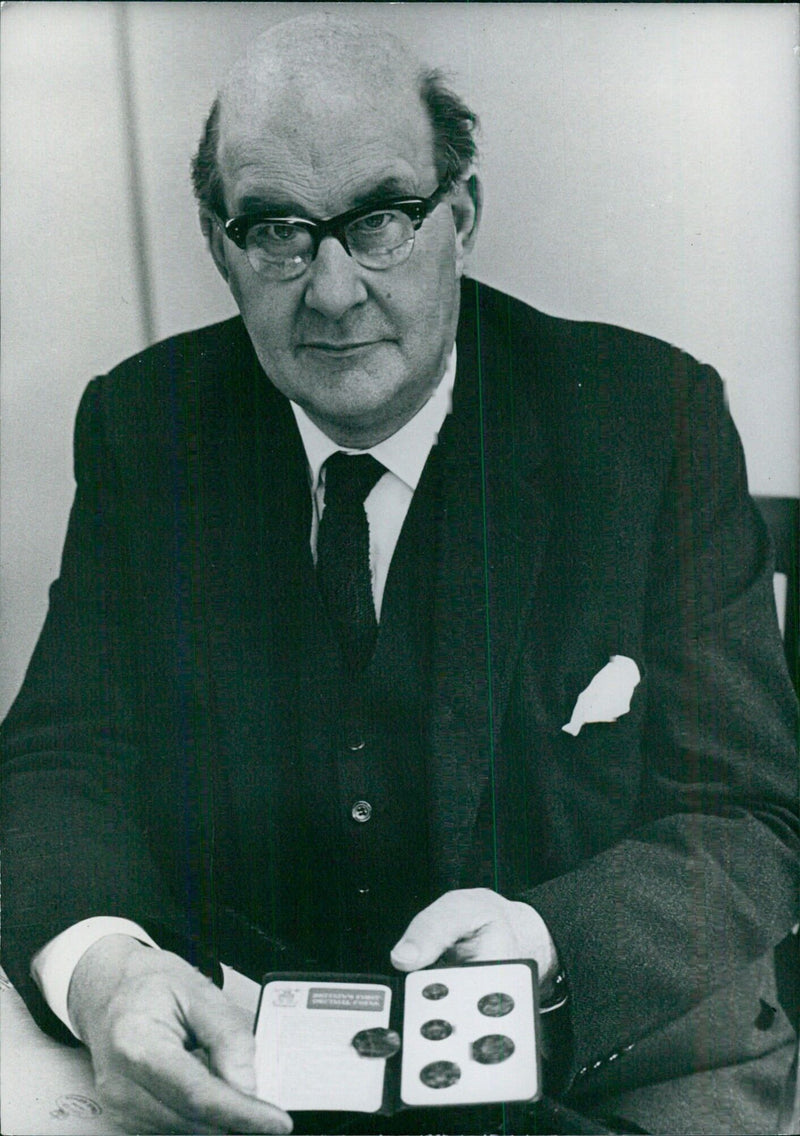 LORD FISKE Chairman of the Decimal Currency Board since 1966. - Vintage Photograph