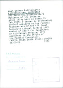 West German Politician Friedrich-Karl Brodesser - Vintage Photograph