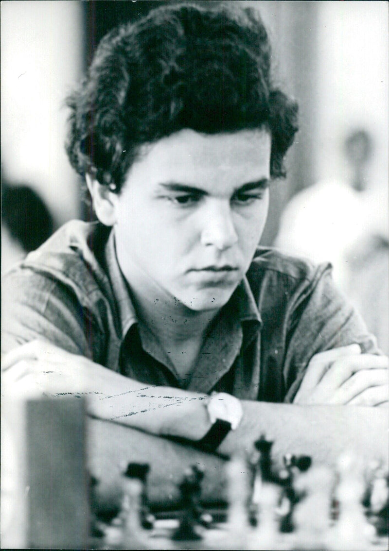 GUILLERMO GARCIA, Rising young chess star and International Master. - Vintage Photograph