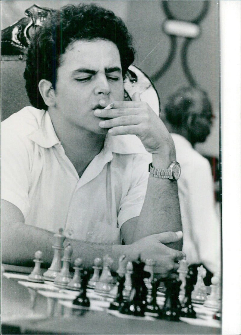 Cuban Chess Player Guillermo Garcia Ops - Vintage Photograph