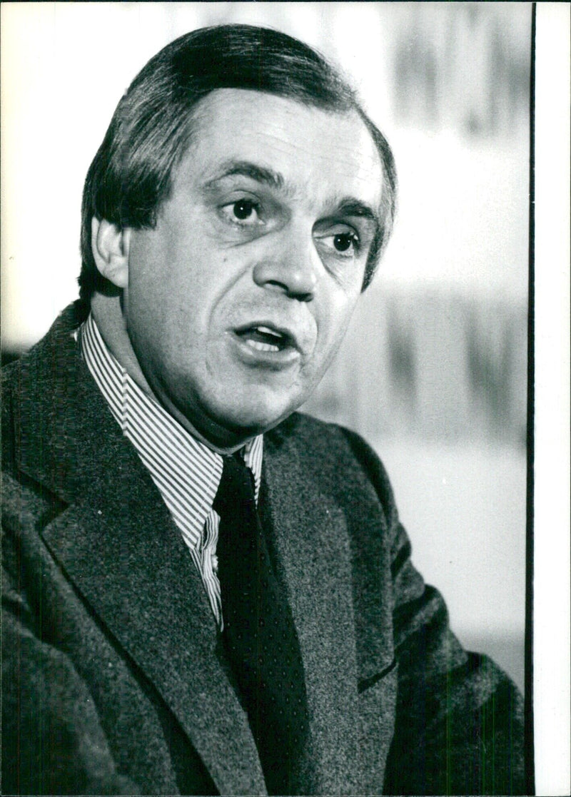 Ed Broadbent, National Leader of the New Democratic Party (NDP) of Canada - Vintage Photograph