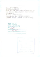 U.S. Diplomats: ADRIAN S. FISHER Head of the American delegation to the Geneva Disarmament Conference in Geneva. - Vintage Photograph