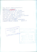 RONALD L.ZIEGLER - Official Press representative to President Richard Nixon - Vintage Photograph