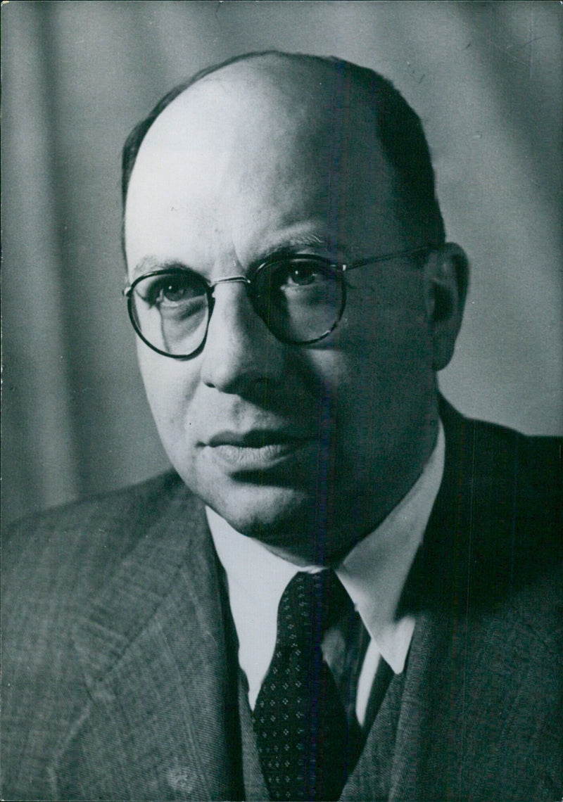 Israeli politician Joseph Burg, Minister of Social Welfare in the Cabinet of Levi Eshkol. - Vintage Photograph