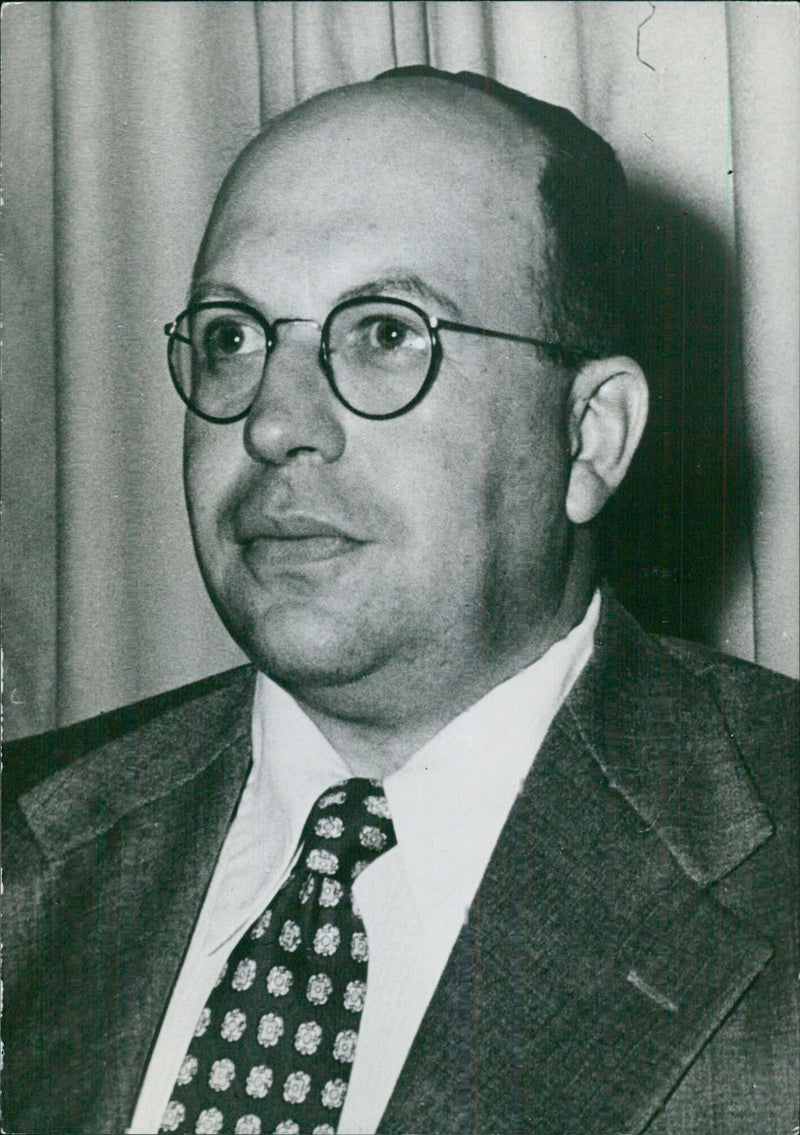 Israeli Politicians: Dr. Yosef Burg, Minister of Posts in Mr. David Ben Gurion's Cabinet. - Vintage Photograph