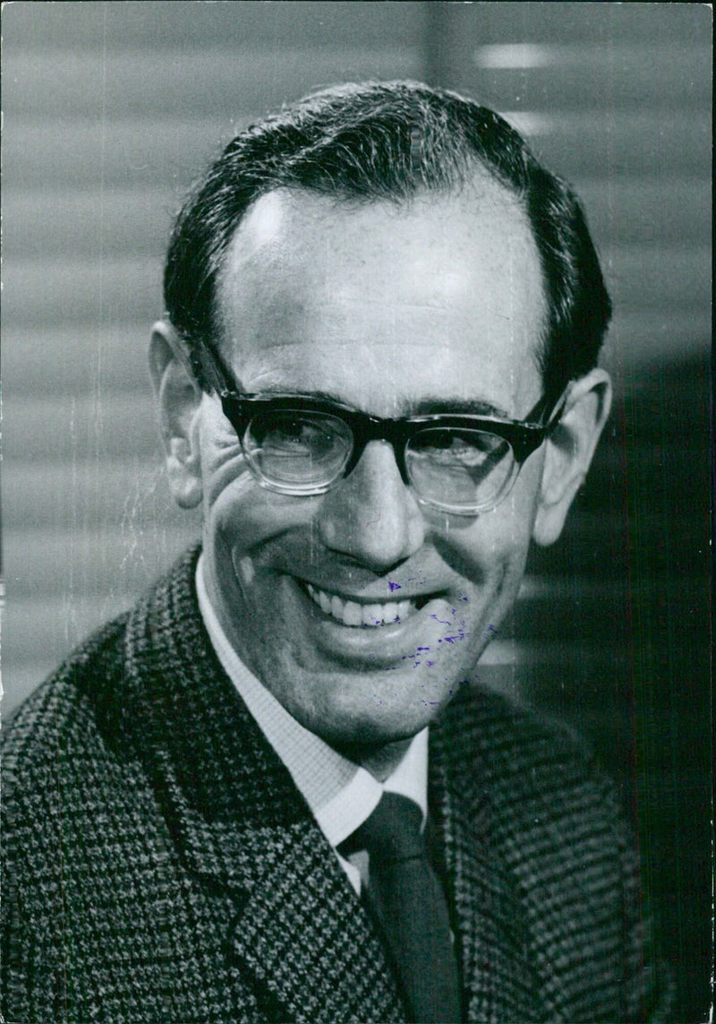 B.B.C. Announcer David Broomfield - Vintage Photograph