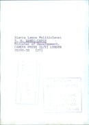 Sierra Leone Politicians: 5. U. GANDI-CAPIO Minister of Development. - Vintage Photograph