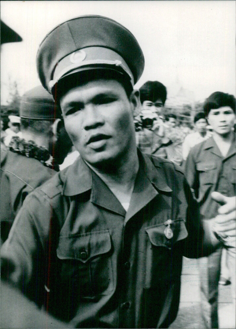 BOUTHANG OPS Bouthang, Minister of Defence in the Vietnamese-backed ruling regime of Cambodia (Democratic Kampuchea) - Vintage Photograph