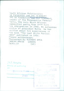 DR FREDERICK VAN ZYL SLABBERT OPS - Vintage Photograph