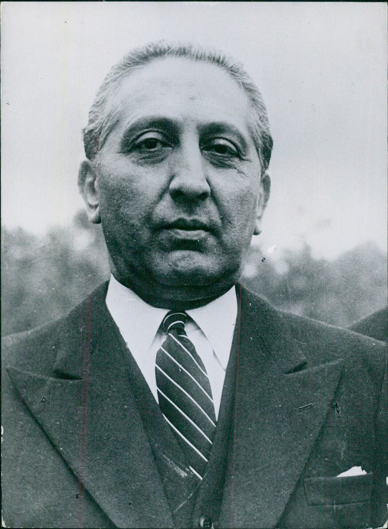 MR. A. BOUS BEHRI, Minister of Communications in Dr. Moussadek's Cabinet - Vintage Photograph