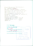 Dr. Edison Zvobgo at Rhodesia Conference - Vintage Photograph