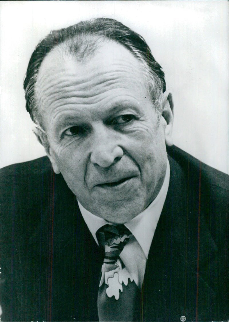 Emile Boursier, Vice-President and Chief Delegate of the Union des Industries Metallurgiques et Minieres - Vintage Photograph