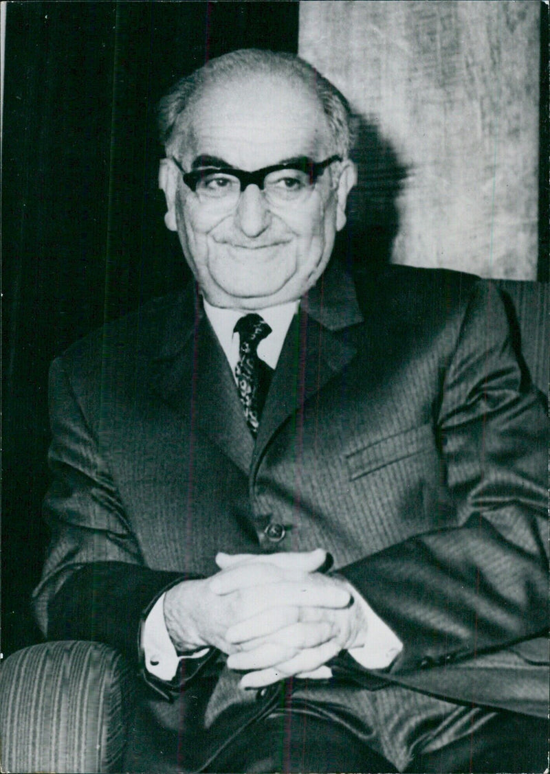 Albanian Scientists: ABEK BUDA President of the Albanian Academy of Sciences. - Vintage Photograph