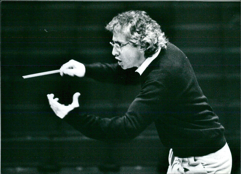 Richard Buckley conducting the BBC Symphony Orchestra - Vintage Photograph