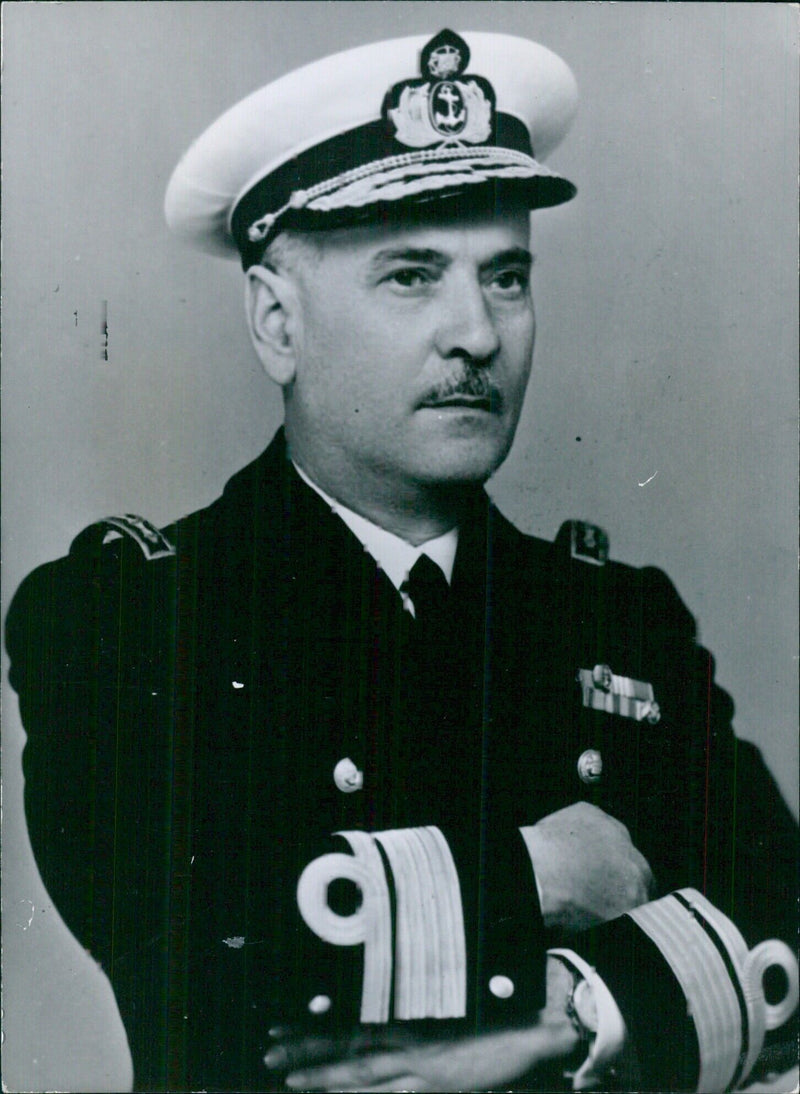 Rear Admiral Joao Francisco Fialho, Director-General of the Marines - Vintage Photograph