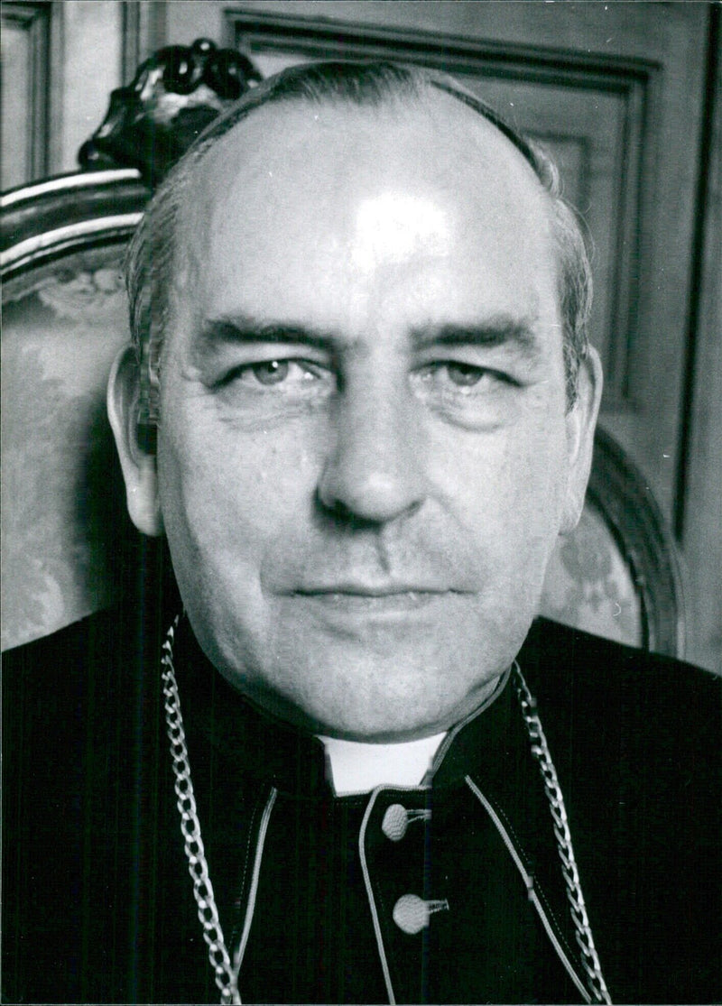 Cardinal Tomas O Fiaich, Roman Catholic Archbishop of Armagh and Primate of All Ireland - Vintage Photograph