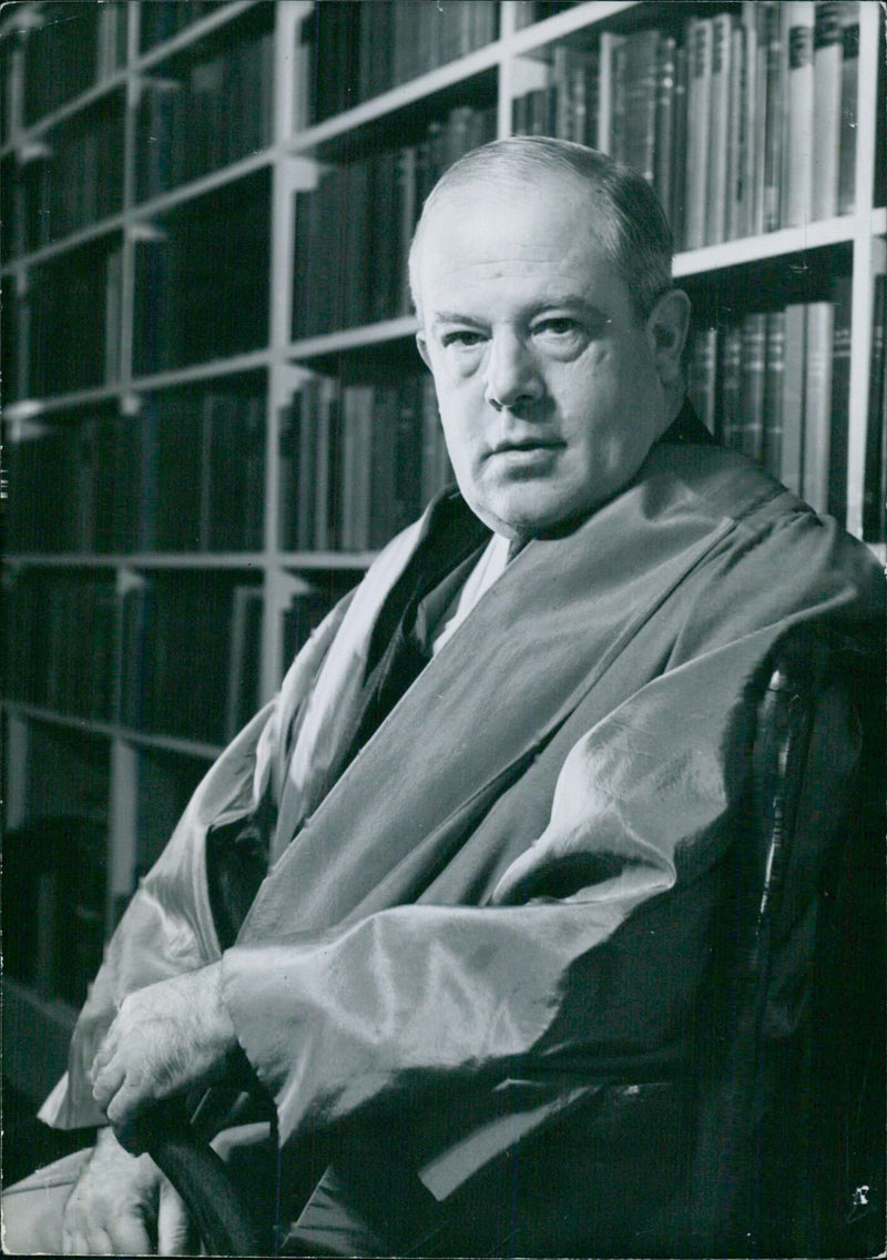 Sir Maurice Bowra, Vice-Chancellor of the University of Oxford - Vintage Photograph