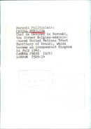 PASCAL BUBILIZA, Chef de Cabinet in Burundi - Vintage Photograph