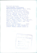 British Writer Constantine Fitzgibbon - Vintage Photograph