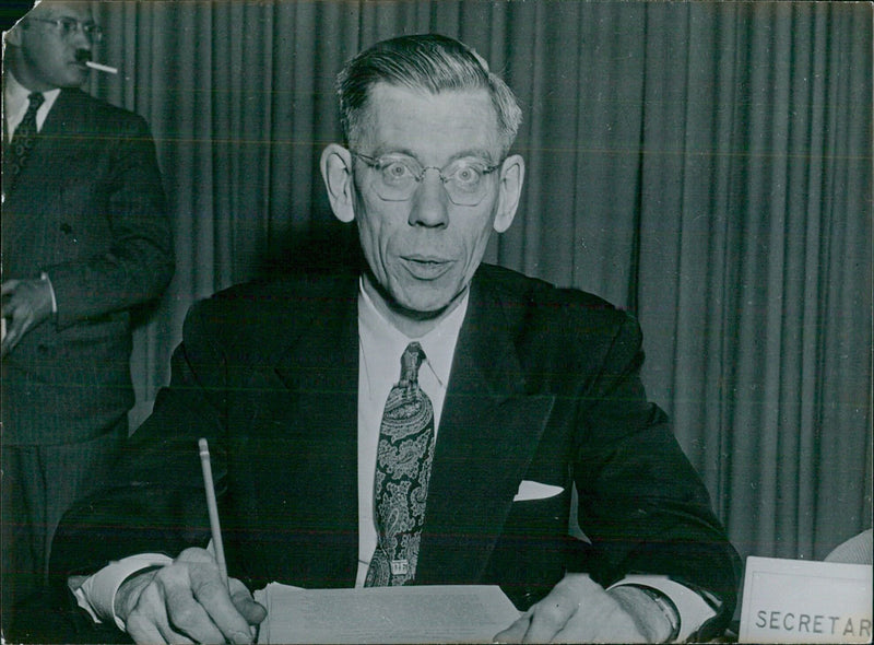 DENNIS A. FITZGERALD, Head of the Food Division of the Marshall Plan - Vintage Photograph