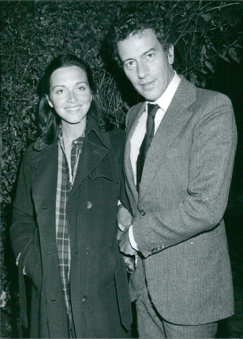 Mark Boxer & Anna Ford with their baby daughter Clare - Vintage Photograph