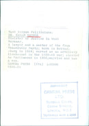 DR. EWALD BUCHER, Minister of Justice in West Germany - Vintage Photograph