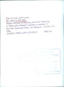 West German politician Dr. Ewald Bucher resigns - Vintage Photograph