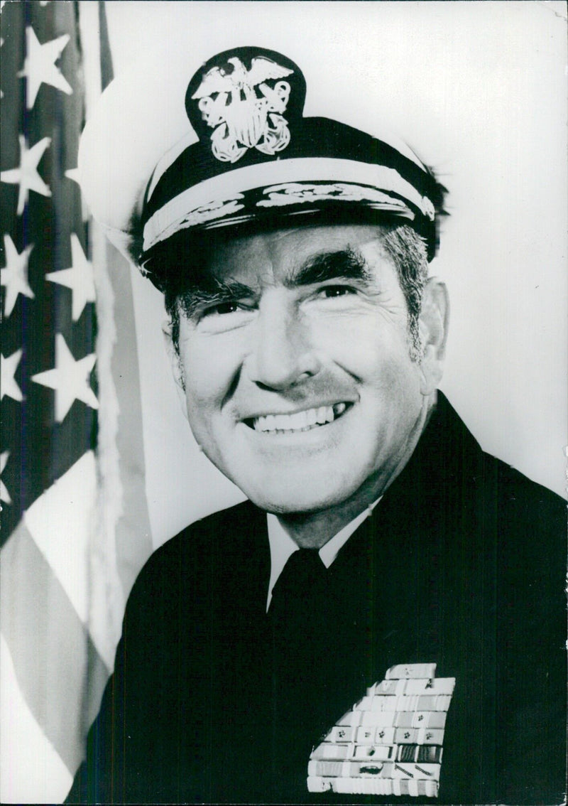 US Service Chiefs: ADMIRAL ELMO RUSSELL ZUMWALT - Vintage Photograph