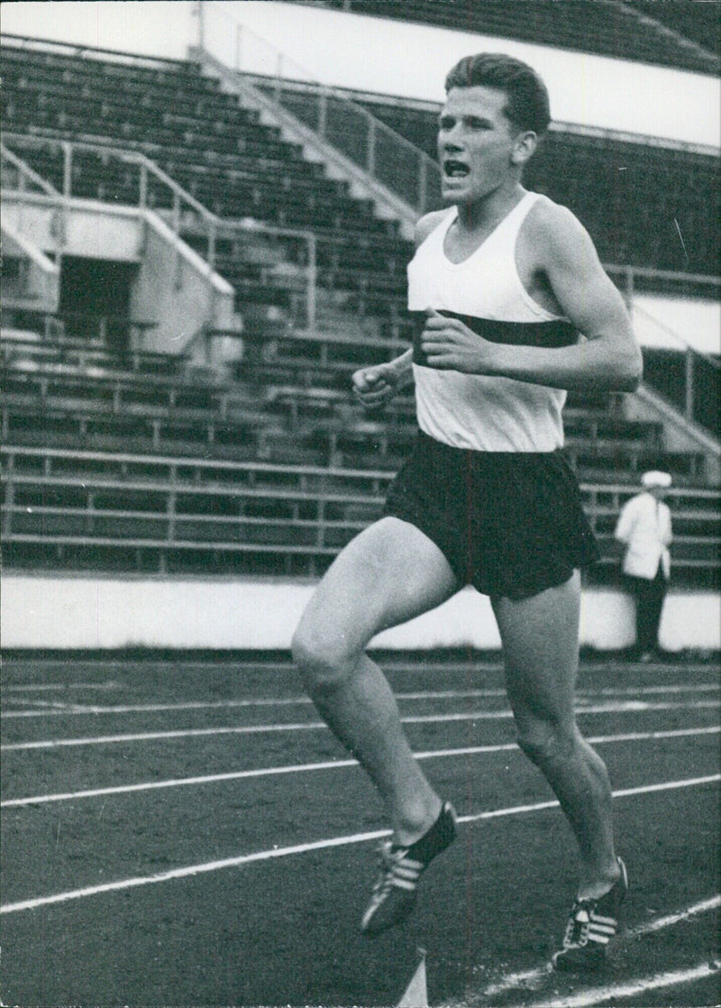 East German Athlete Hermann Buhl - Vintage Photograph