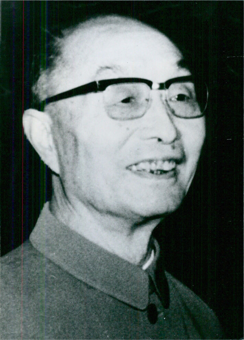 Zhang Aiping, China's Minister of National Defence and member of the State Council - Vintage Photograph